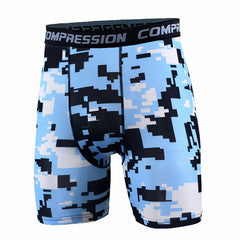 Moisture Wicking Running Camouflage Leggings Men's Athletic Shorts