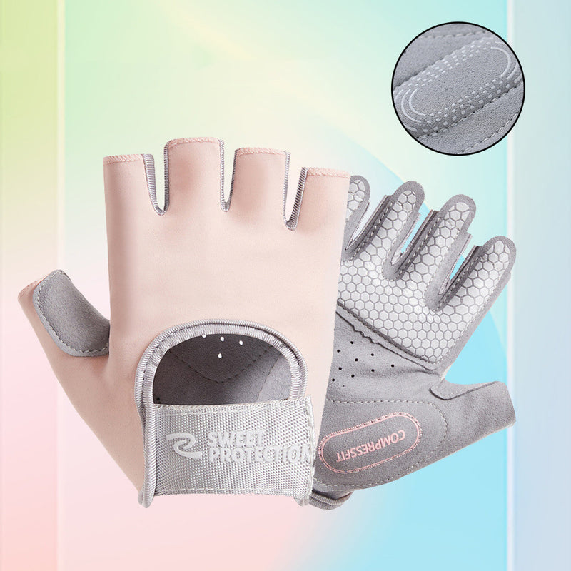 Half Finger Thin Breathable Sweat Wicking Non-slip Gloves