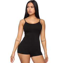 Women's Skinny Athleisure Suspender Jumpsuit