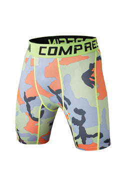 Moisture Wicking Running Camouflage Leggings Men's Athletic Shorts